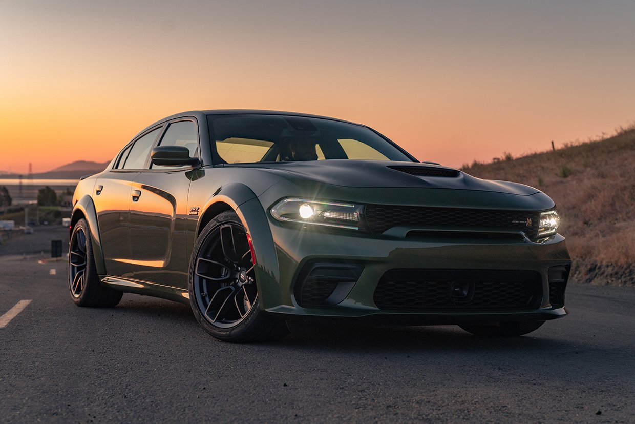 The Dodge Charger Scat Pack Widebody is powered by the 392-cubic