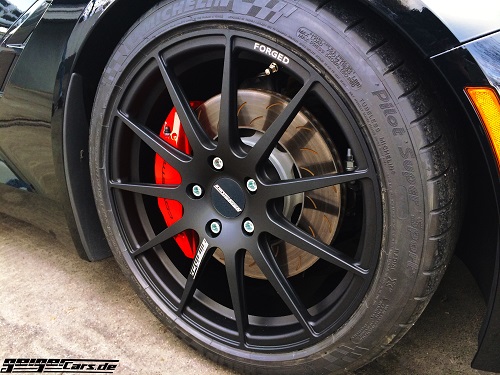 Felgensatz C7-Geiger Performance VA 19/ HA 20 Zoll Matt Schwarz